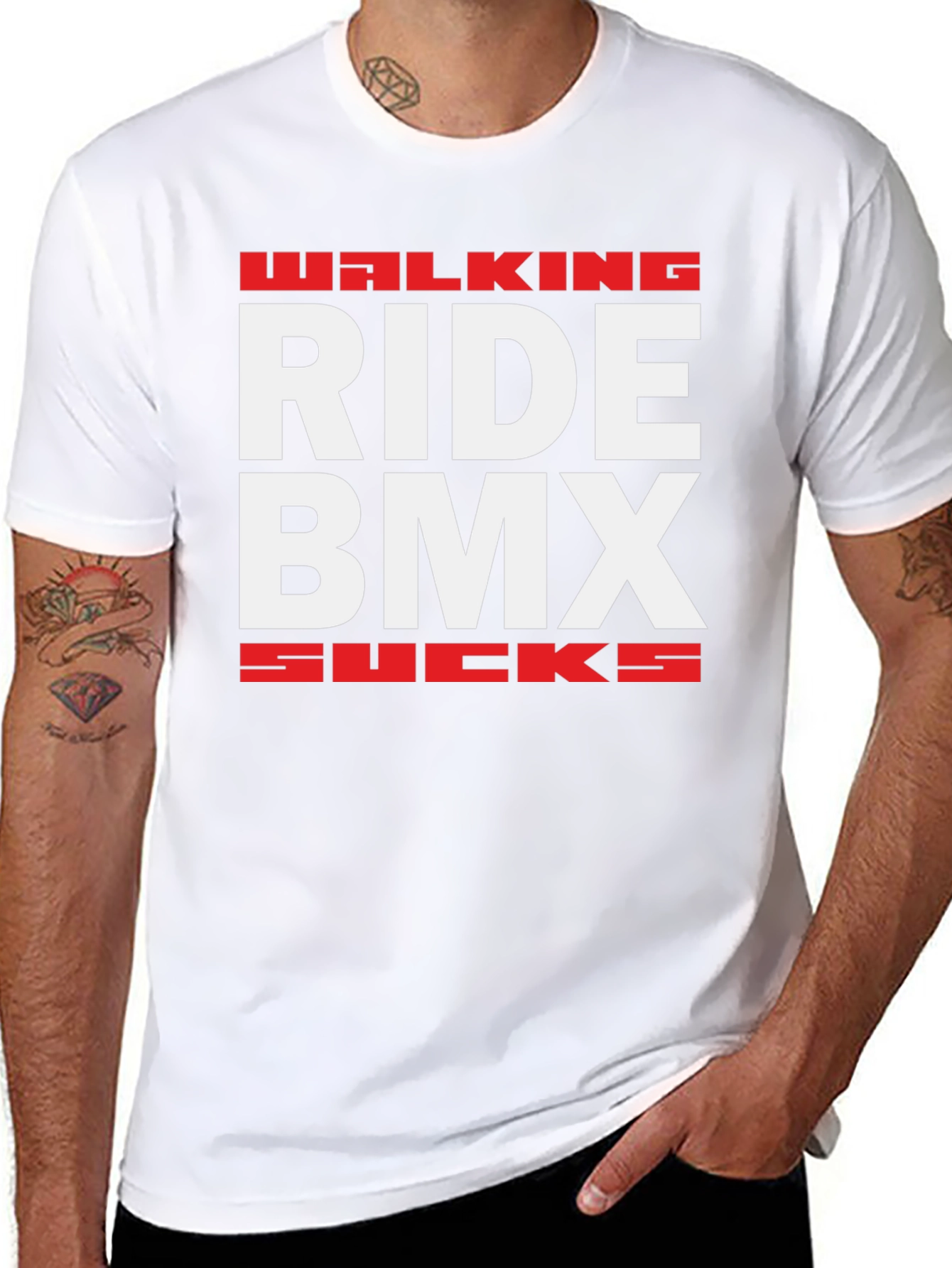 Ride BMX Graphic Tee - Black Cotton T-Shirt