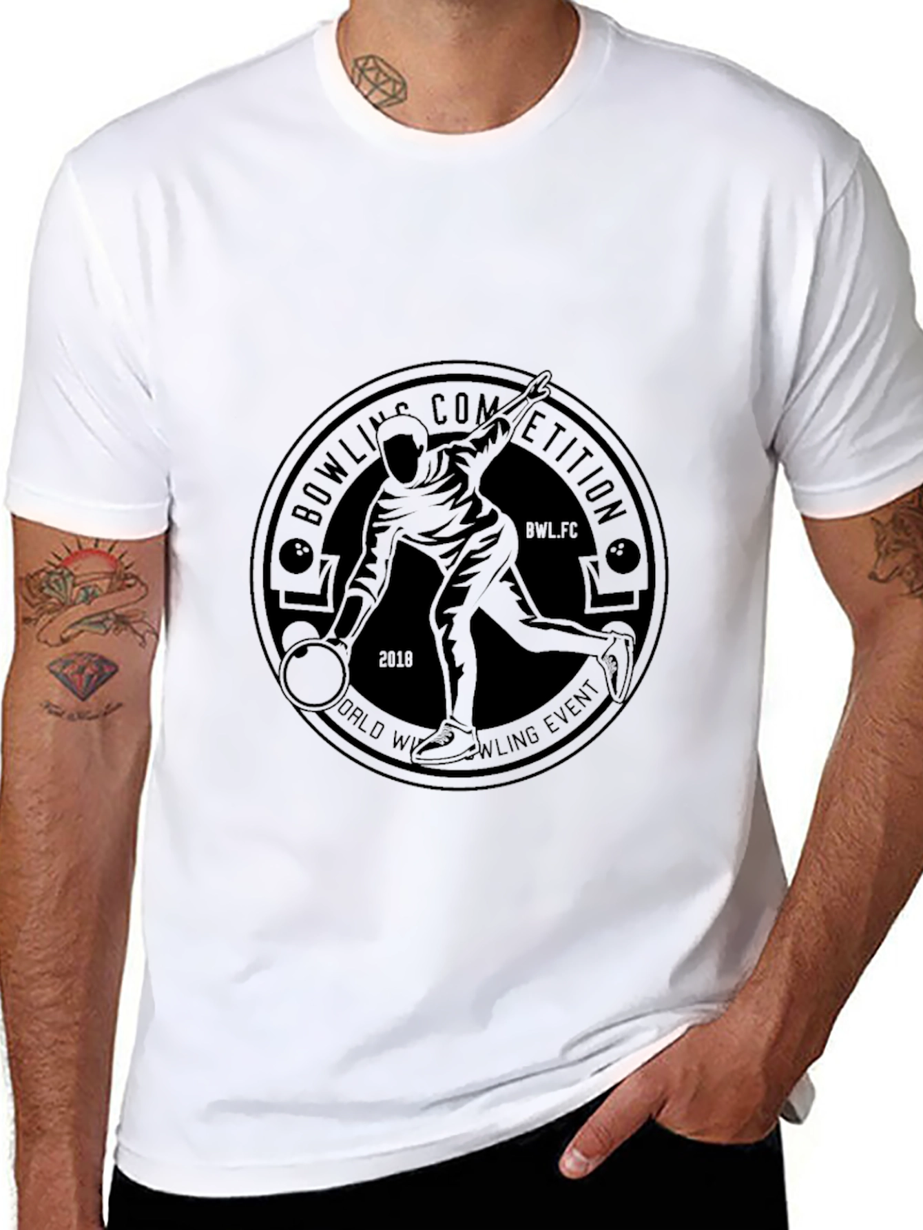 Black Bowling Competition T-Shirt