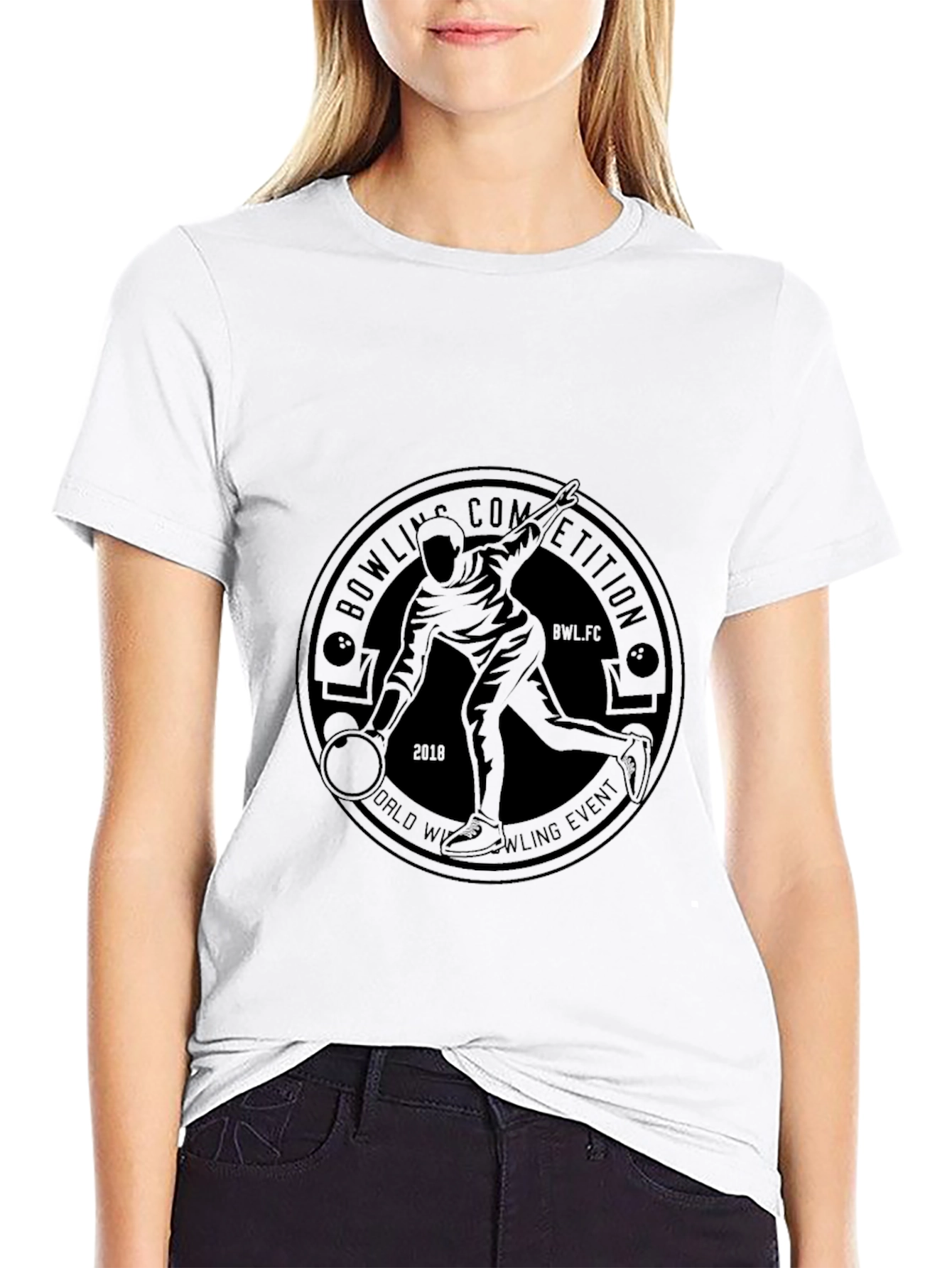 Black Bowling Competition T-Shirt