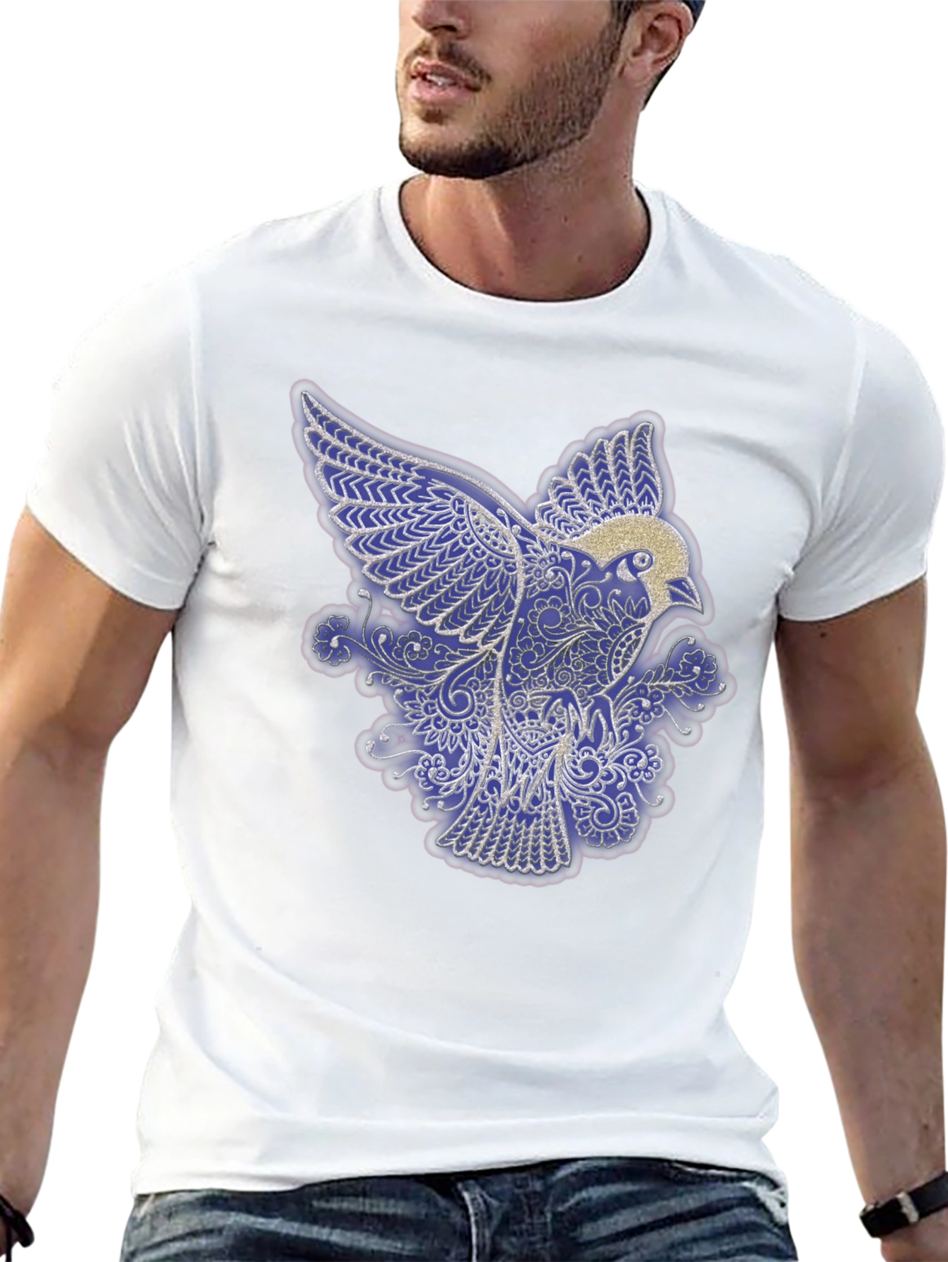 Bird Art Graphic Tee - Unique Design