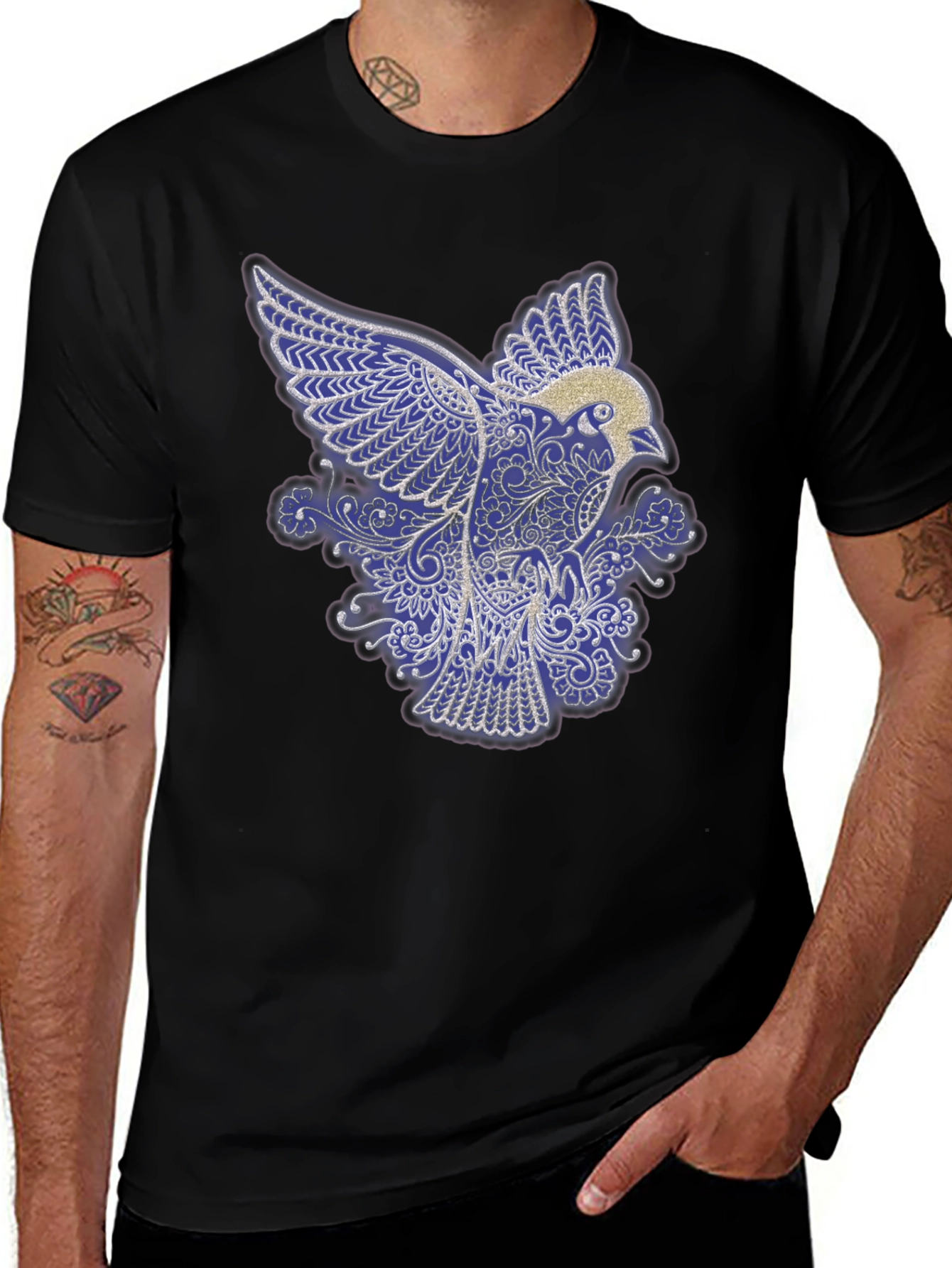 Bird Art Graphic Tee - Unique Design