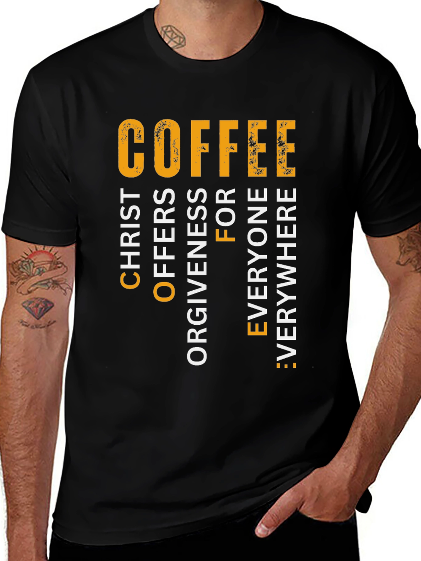Coffee Christ Offers Forgiveness T-Shirt