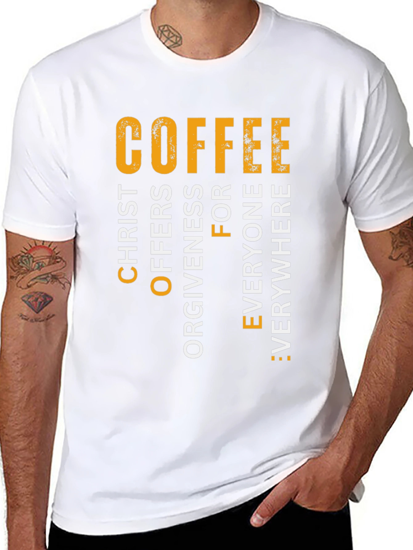Coffee Christ Offers Forgiveness T-Shirt