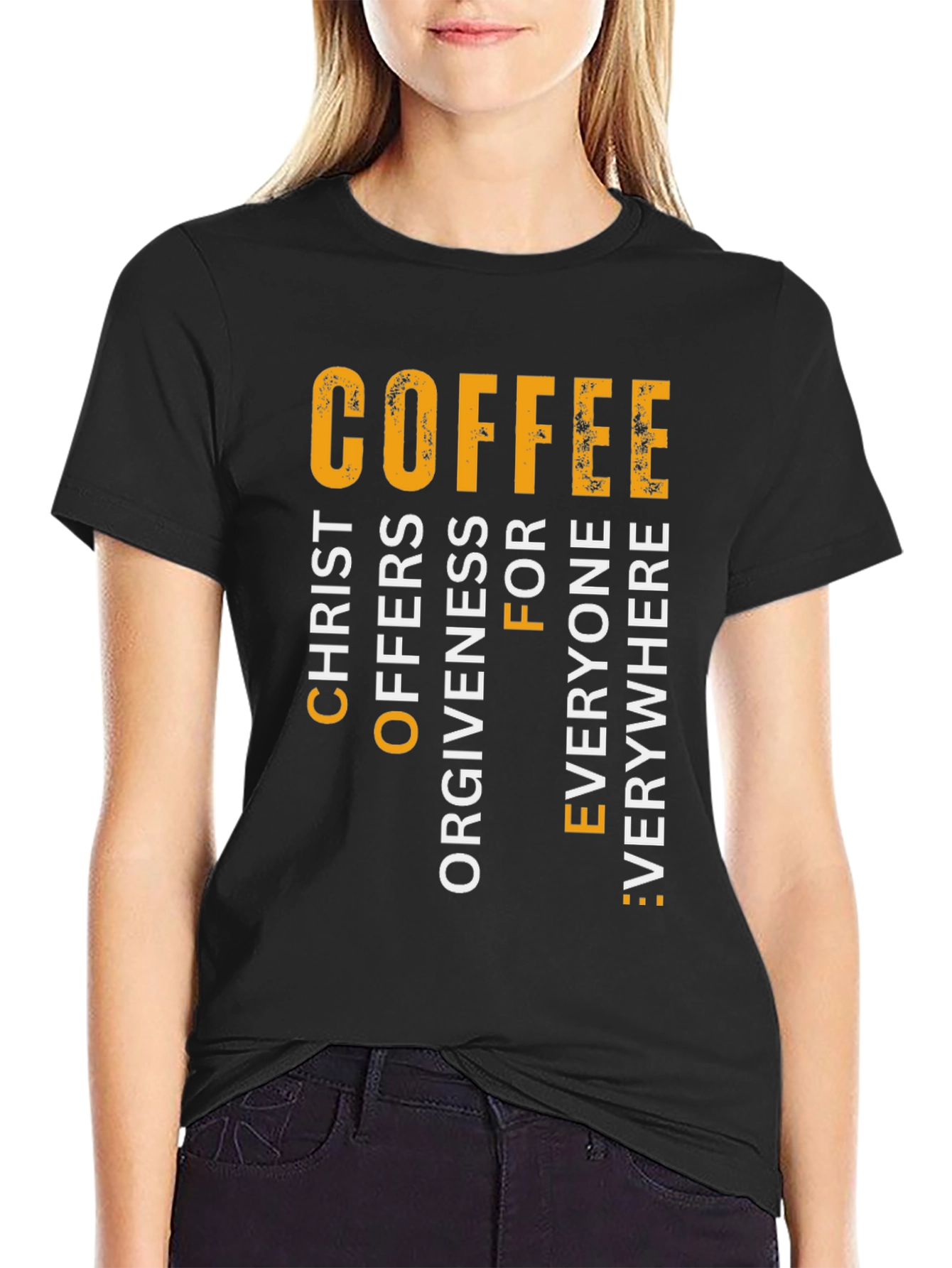 Coffee Christ Offers Forgiveness T-Shirt