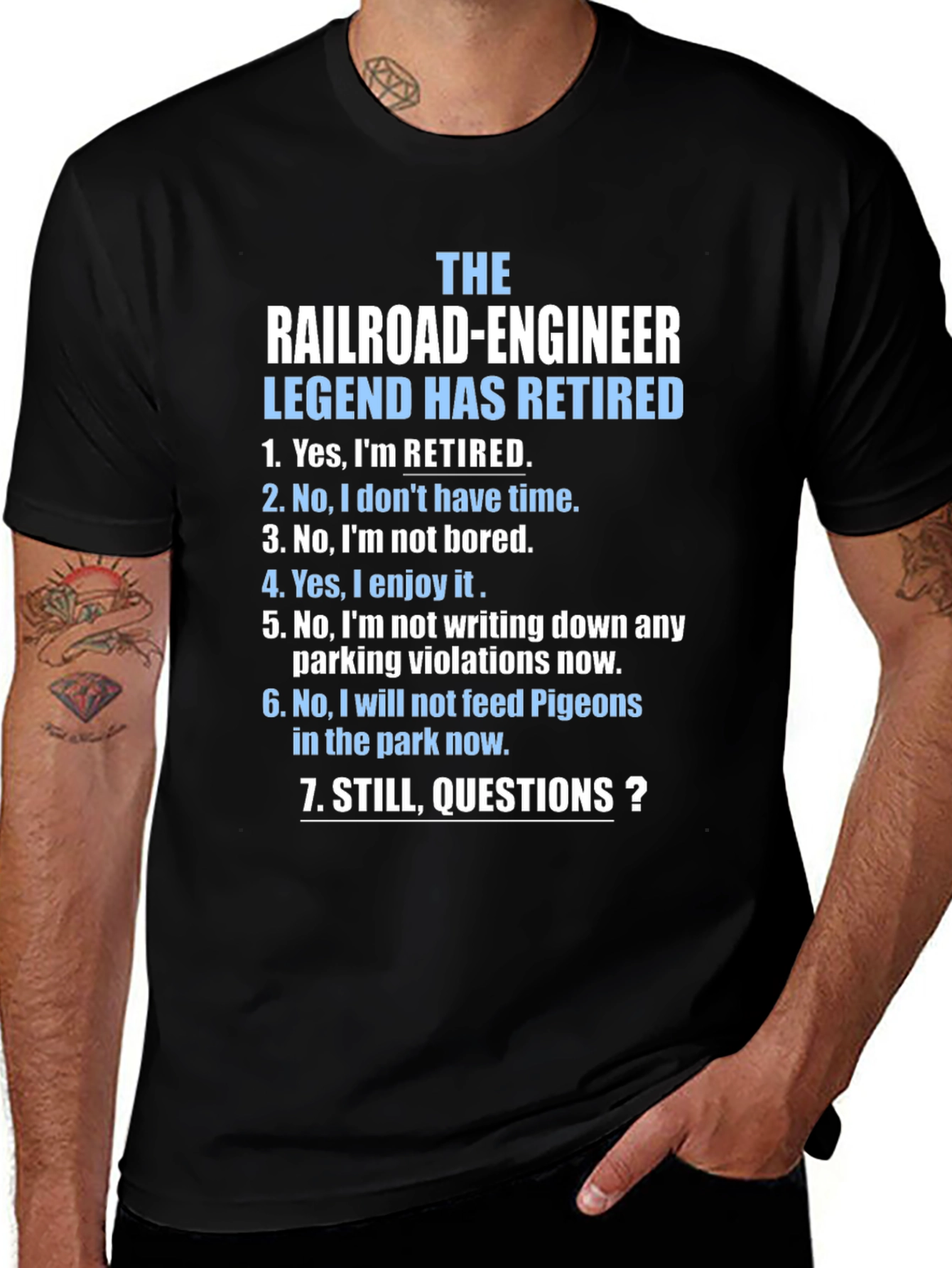 Retired Railroad Engineer T-Shirt
