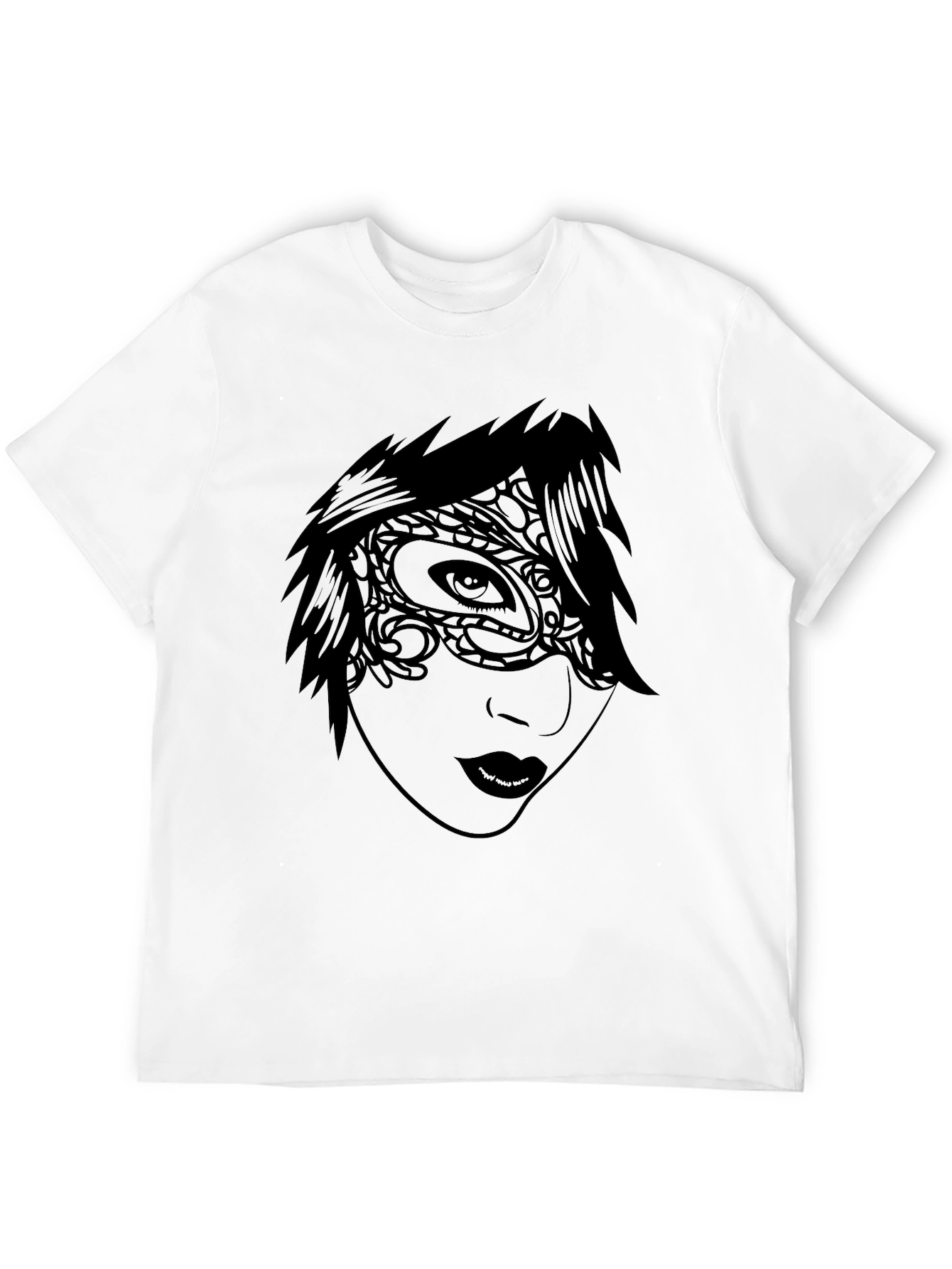 Masquerade Graphic Black T-Shirt