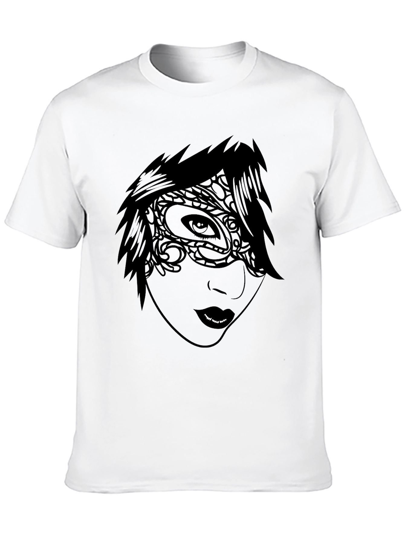 Masquerade Graphic Black T-Shirt
