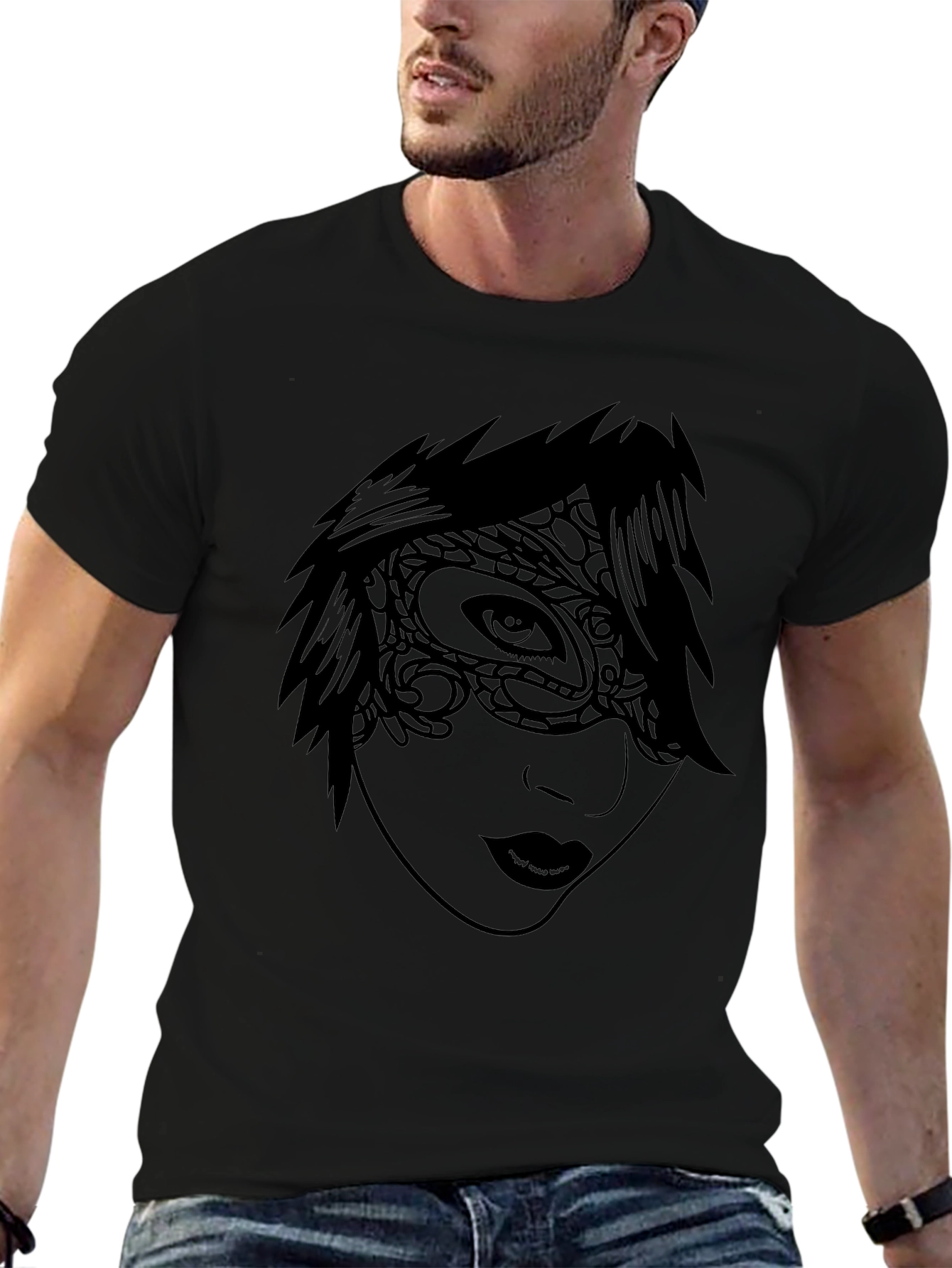 Masquerade Graphic Black T-Shirt