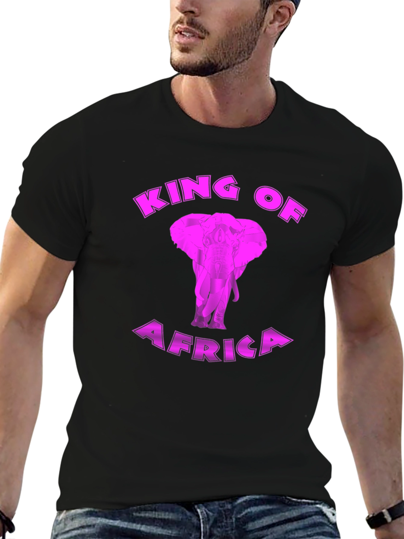 King of Africa Elephant Graphic Tee