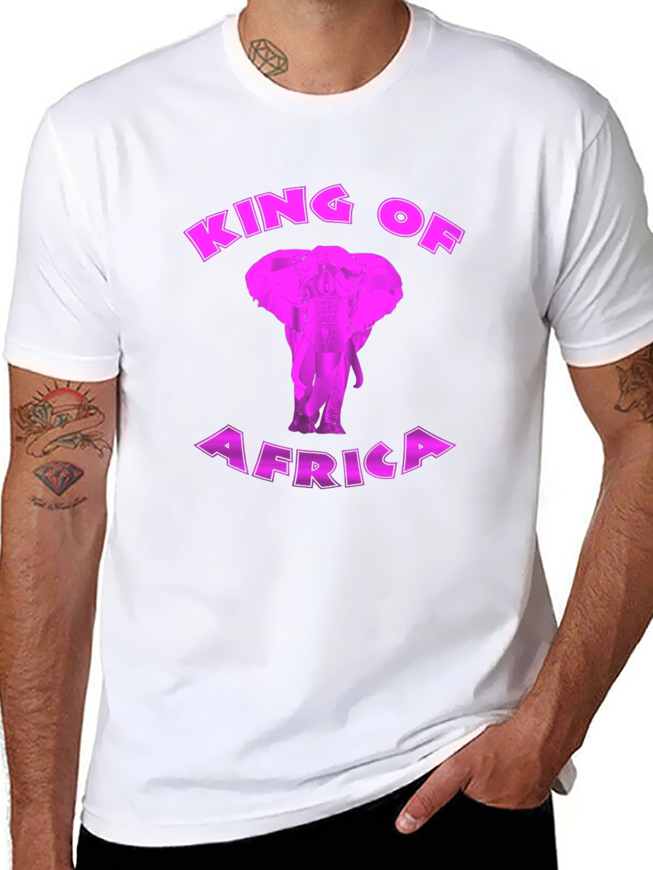 King of Africa Elephant Graphic Tee