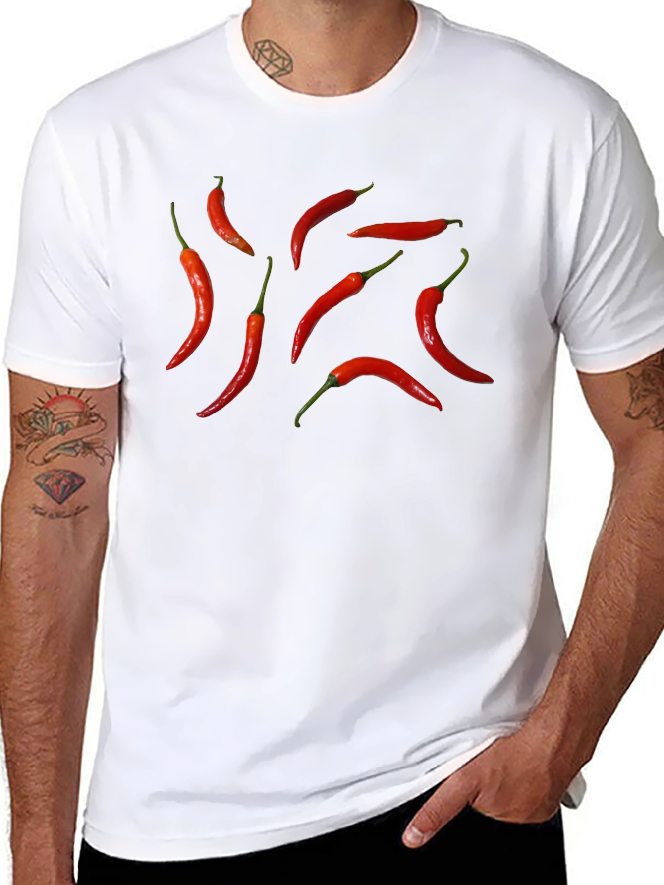 Spicy Red Pepper Graphic T-Shirt