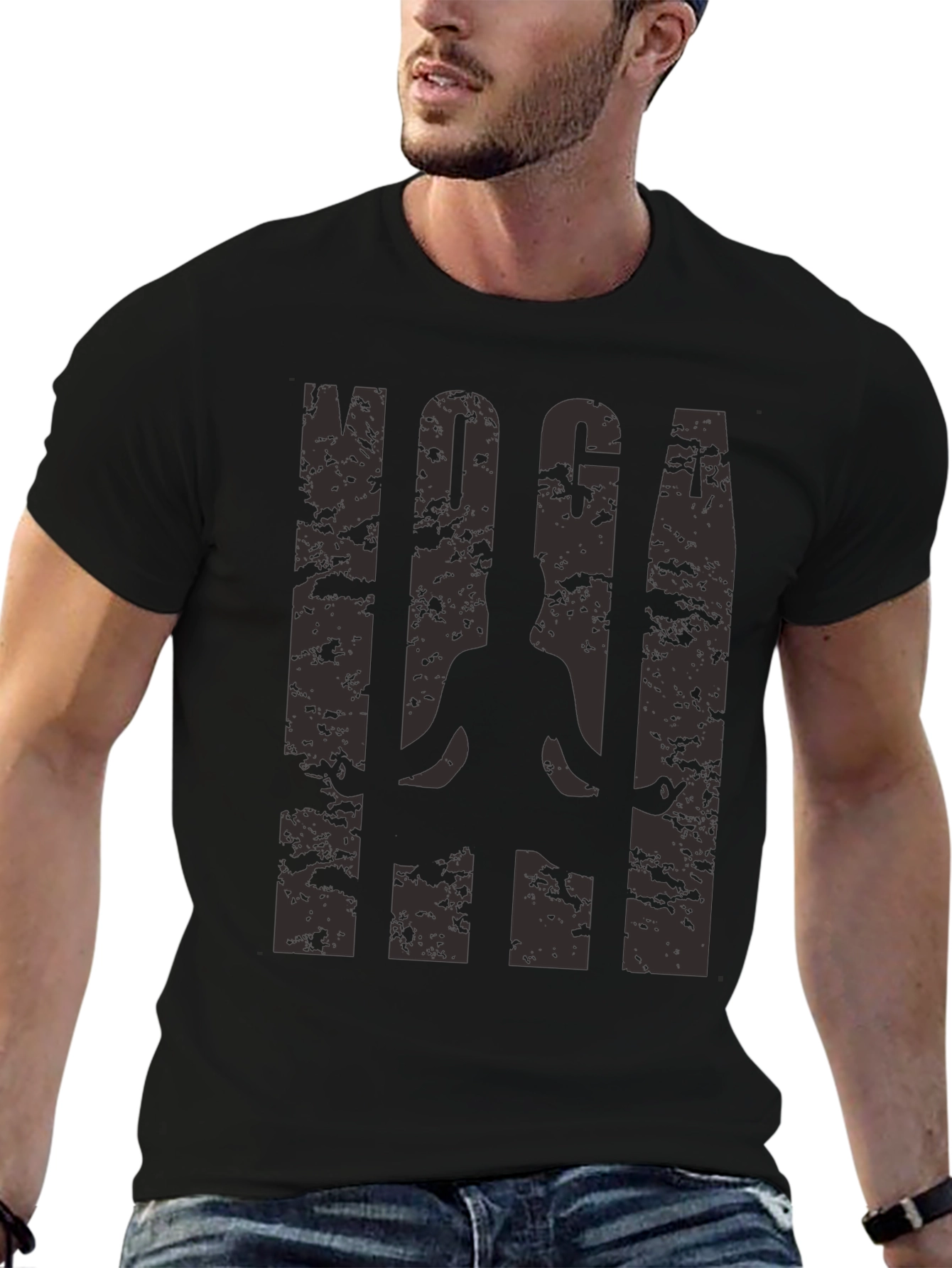 Yoga Silhouette Graphic T-Shirt