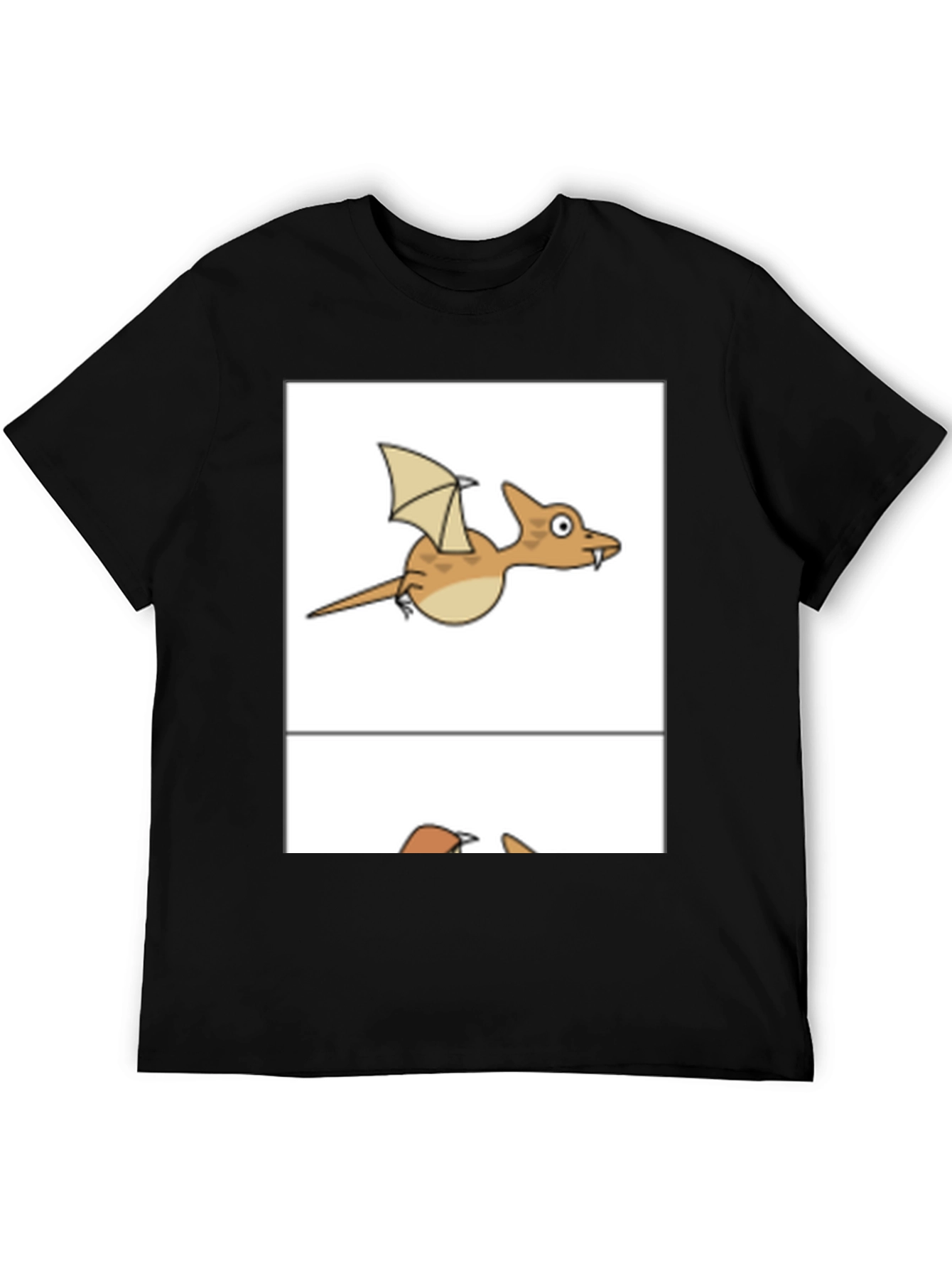 Cool Dragon Graphic Tee - Black Cotton Blend