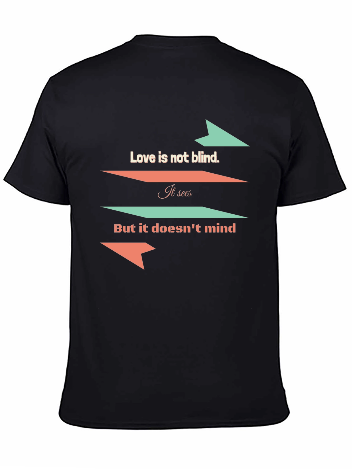 Love Is Not Blind Graphic Tee - Black