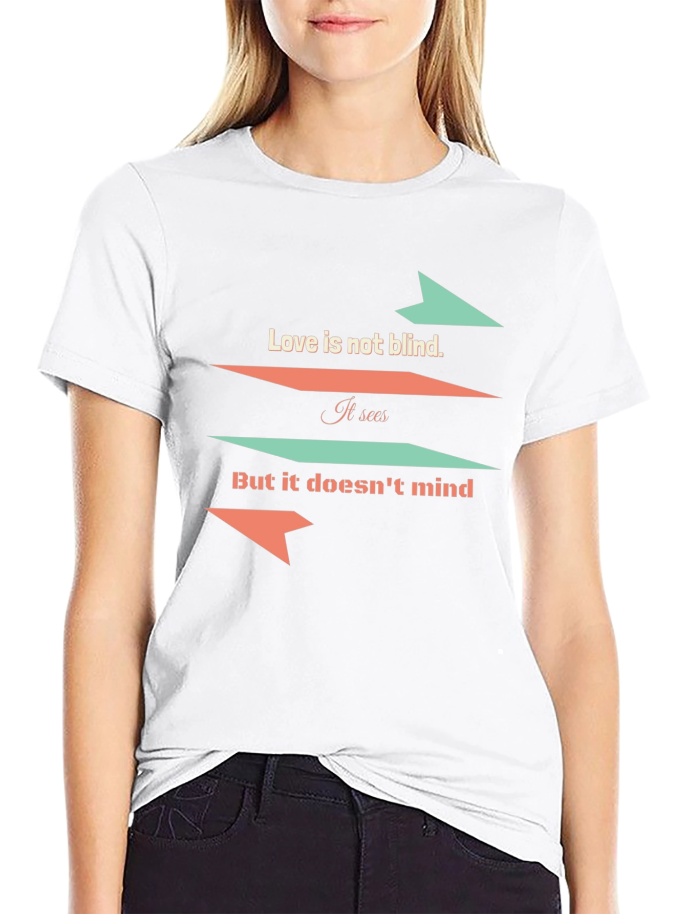 Love Is Not Blind Graphic Tee - Black
