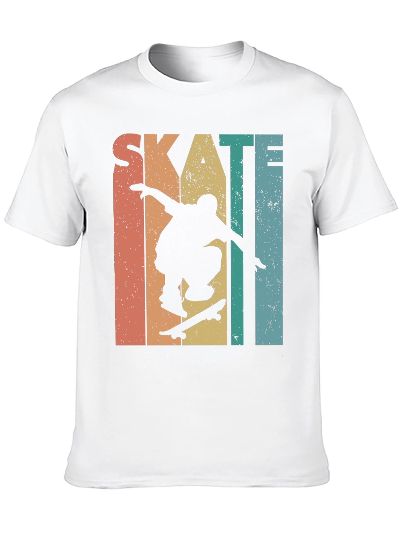 Skateboarding Retro Graphic Tee - Black