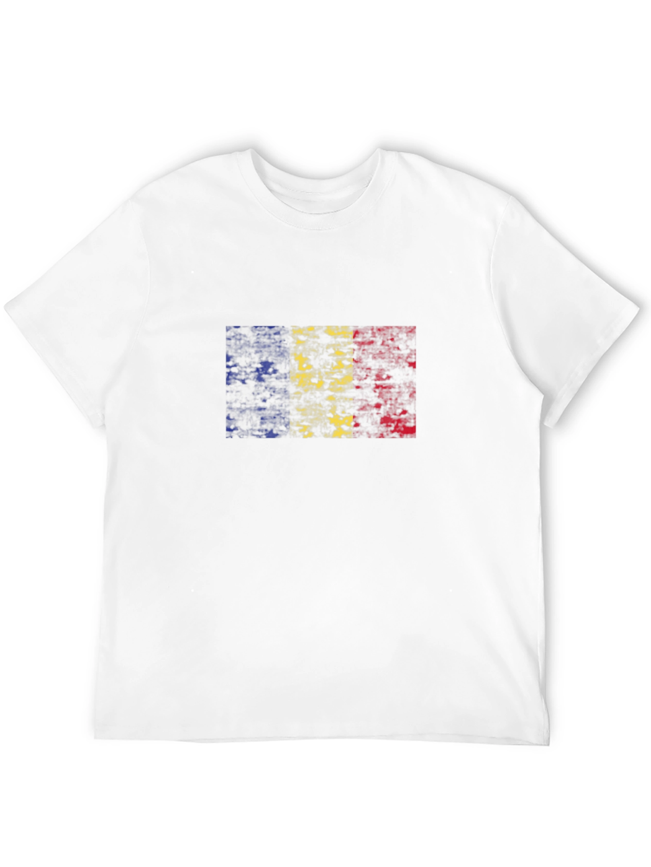 Romania Flag Distressed Graphic T-Shirt - Patriotic Tee