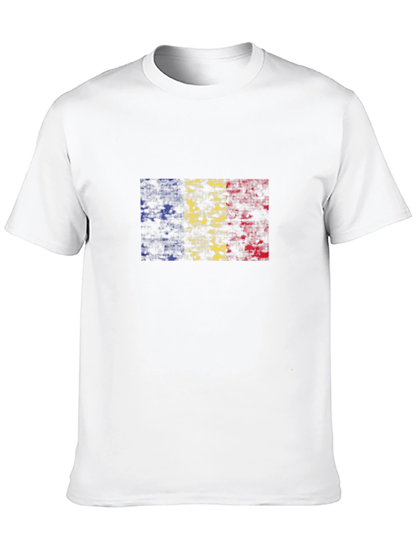 Romania Flag Distressed Graphic T-Shirt - Patriotic Tee
