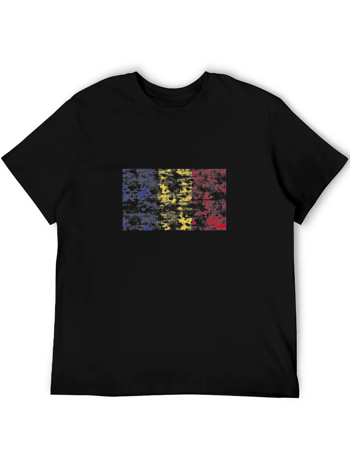 Romania Flag Distressed Graphic T-Shirt - Patriotic Tee