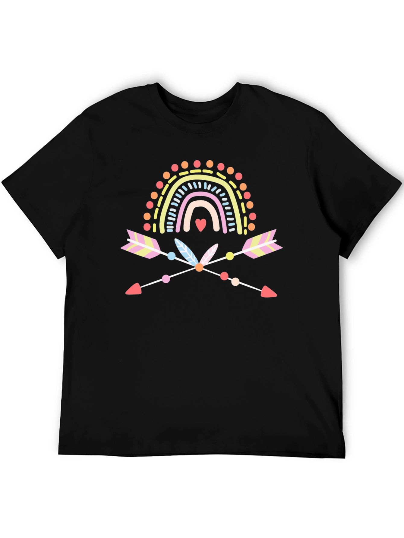 Boho Rainbow Arrow Graphic Tee