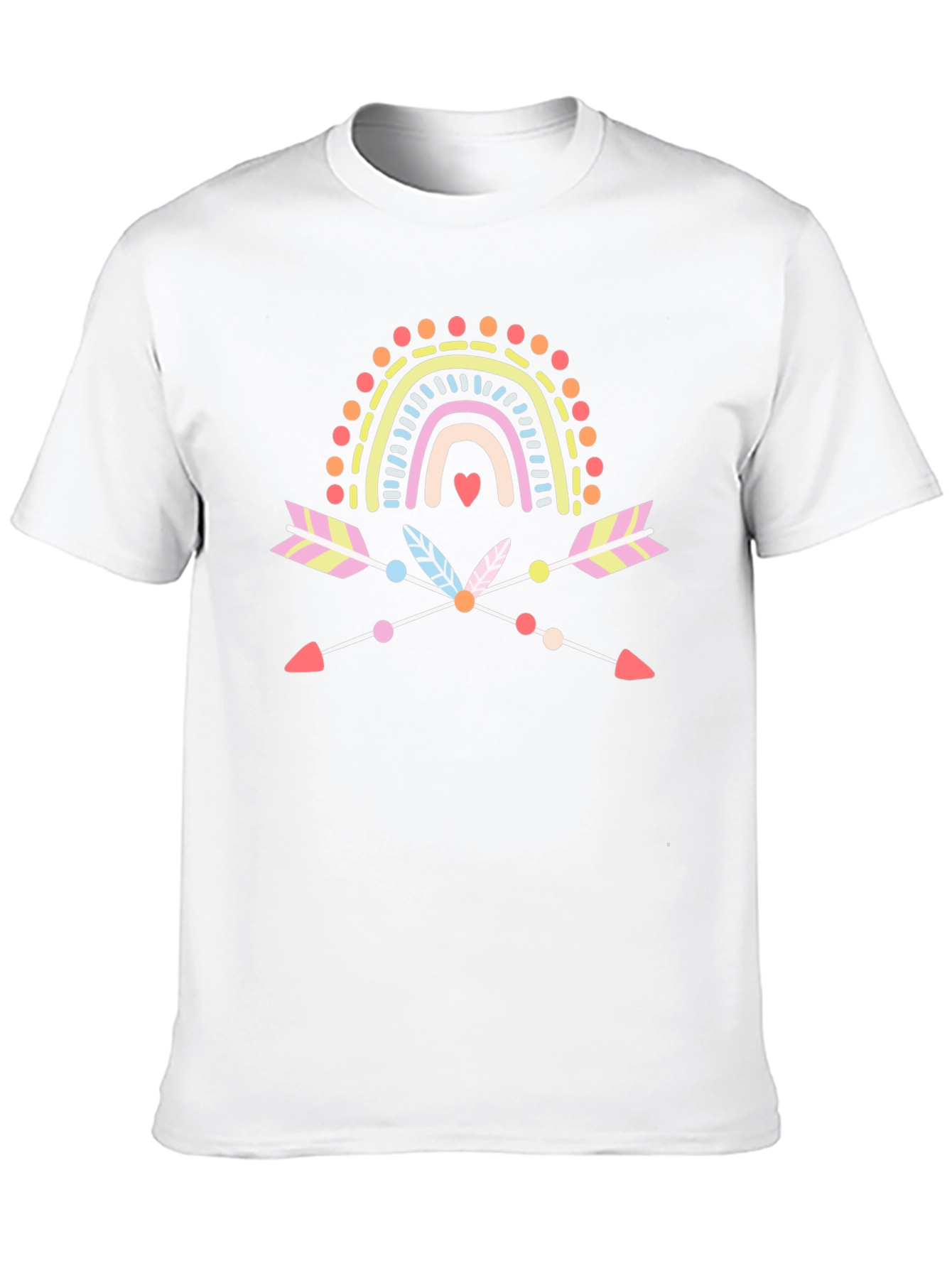 Boho Rainbow Arrow Graphic Tee