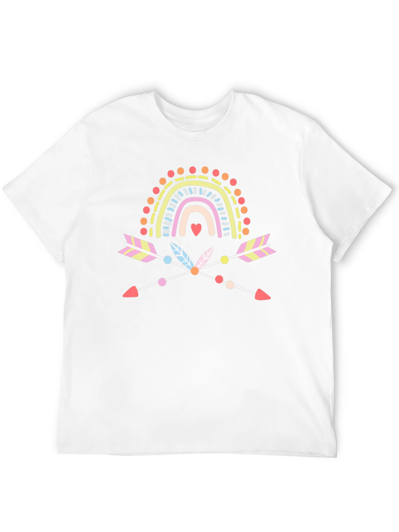 Boho Rainbow Arrow Graphic Tee