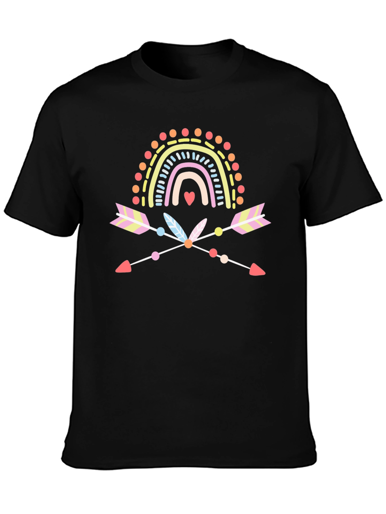 Boho Rainbow Arrow Graphic Tee