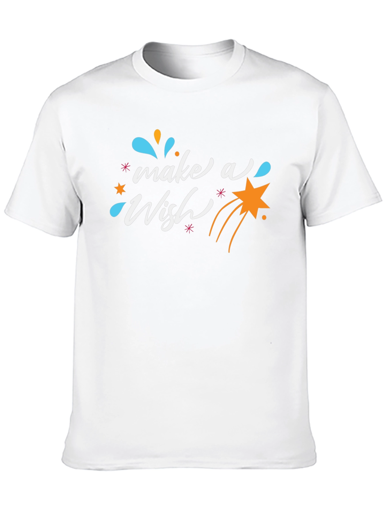 Make a Wish Graphic Tee - Black Casual T-Shirt