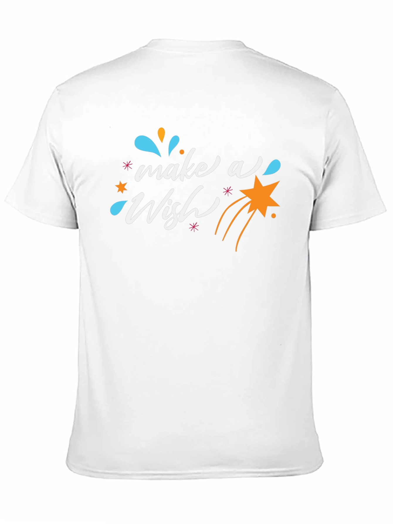 Make a Wish Graphic Tee - Black Casual T-Shirt