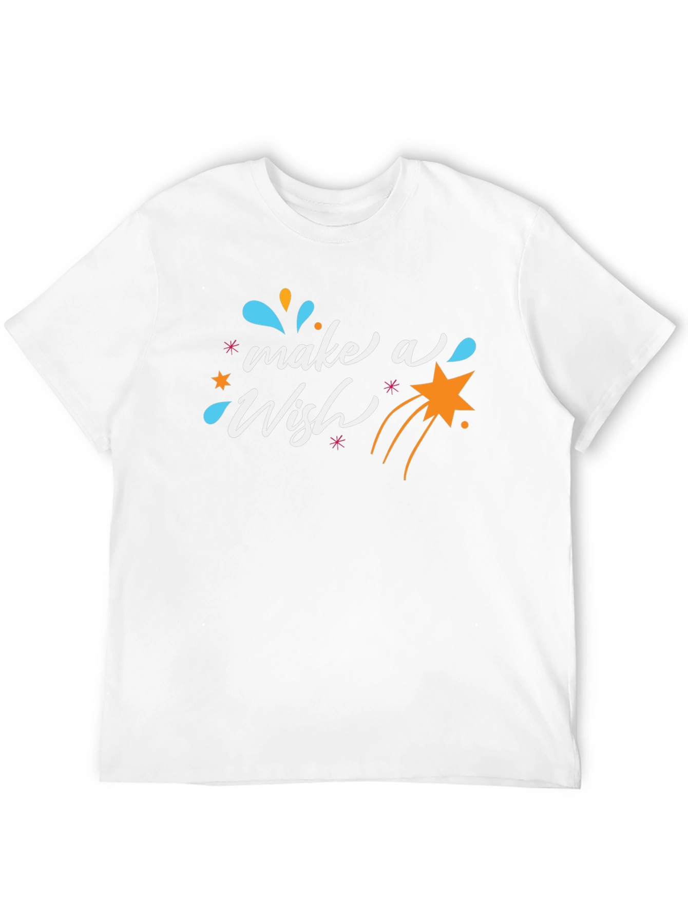 Make a Wish Graphic Tee - Black Casual T-Shirt