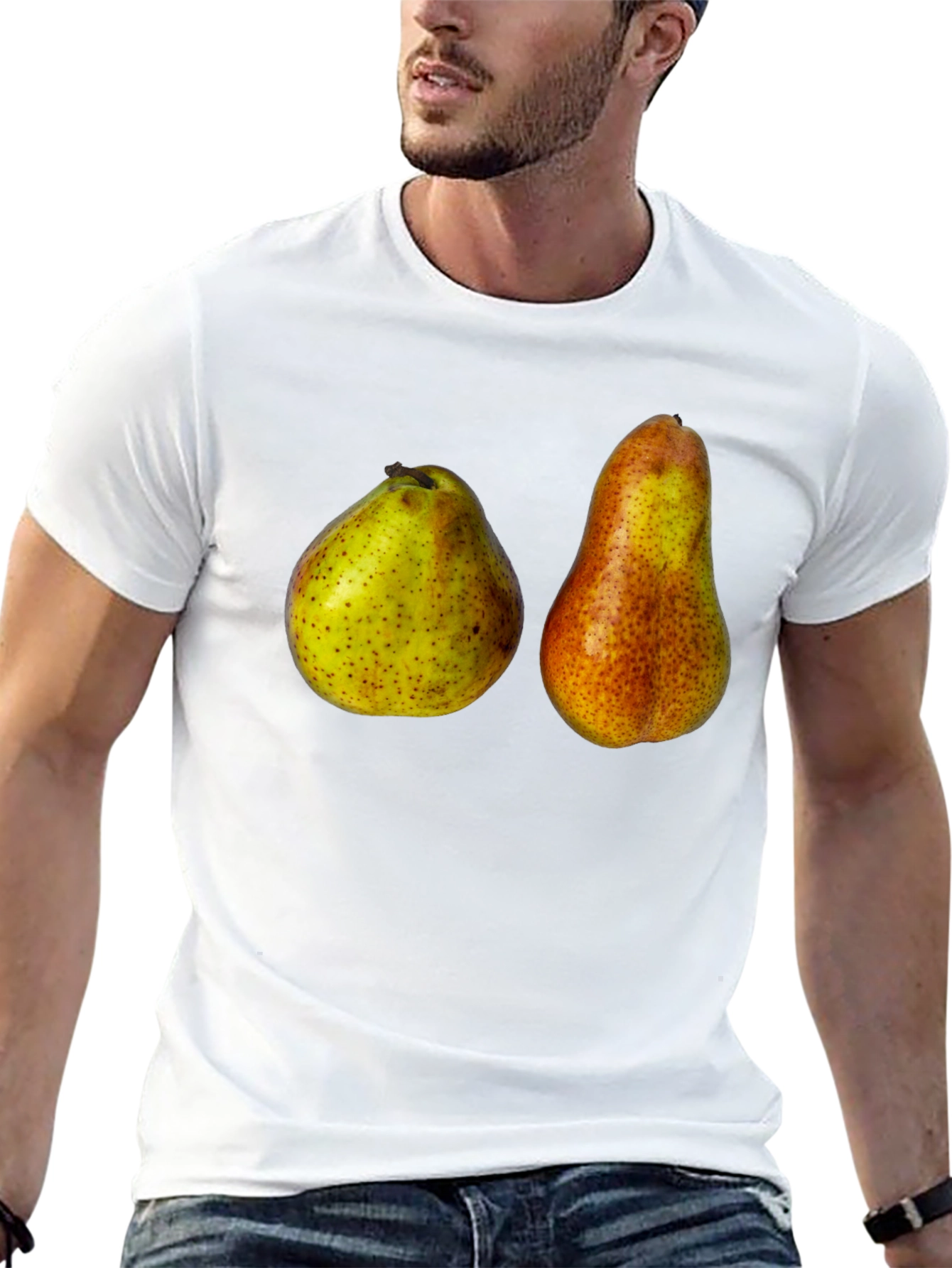 Pear Graphic T-Shirt - Unique Fruit Design