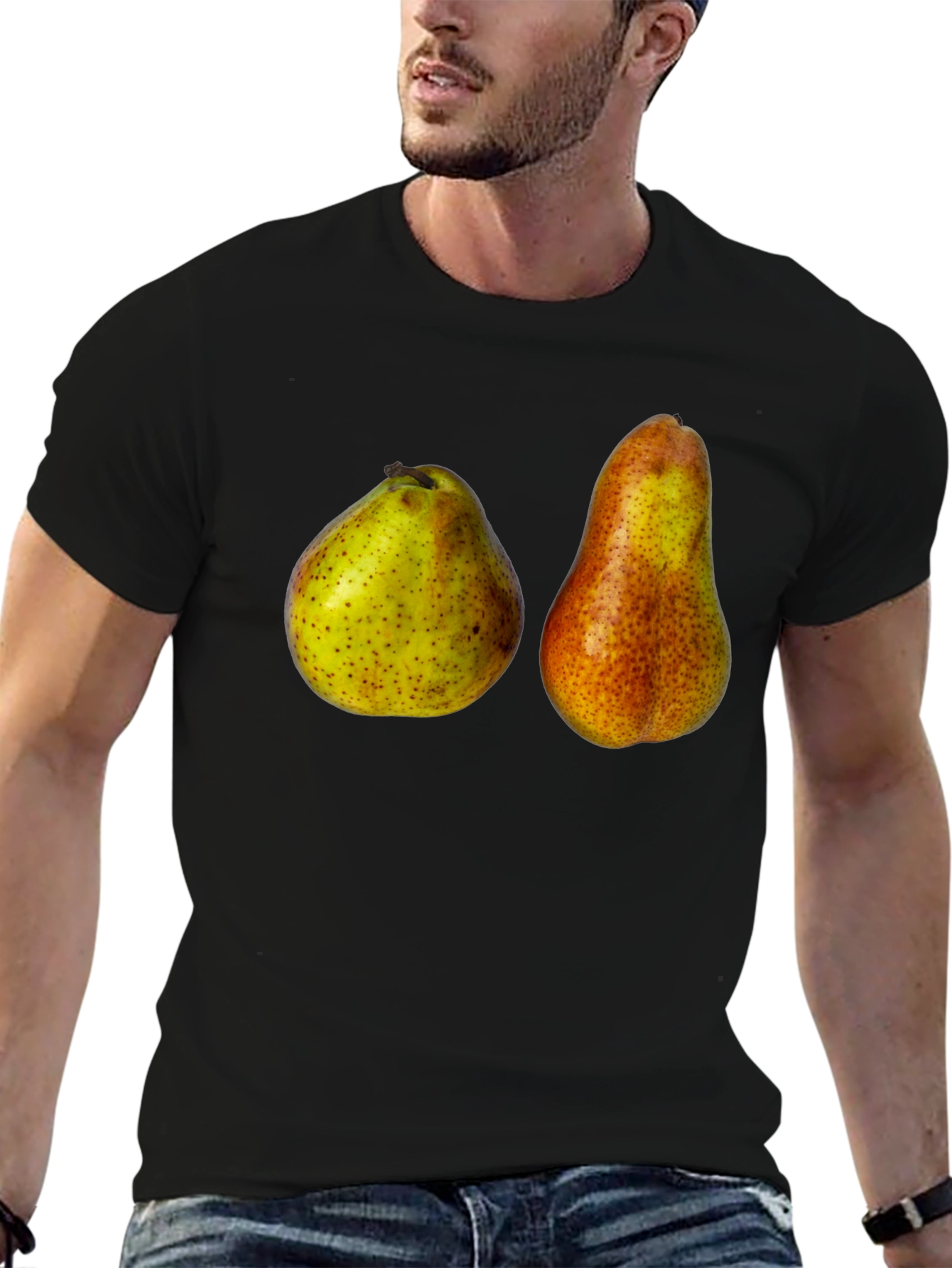 Pear Graphic T-Shirt - Unique Fruit Design