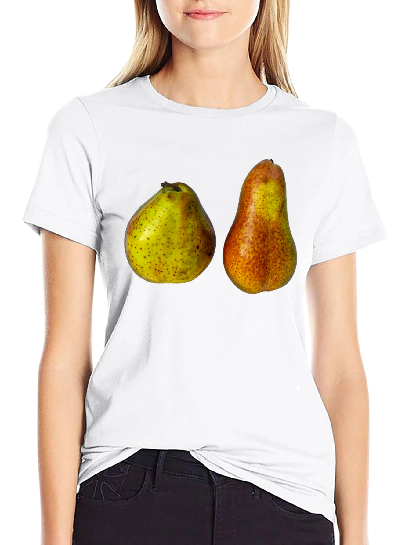 Pear Graphic T-Shirt - Unique Fruit Design