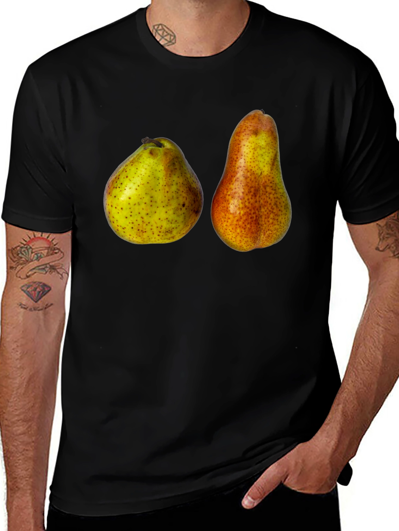 Pear Graphic T-Shirt - Unique Fruit Design