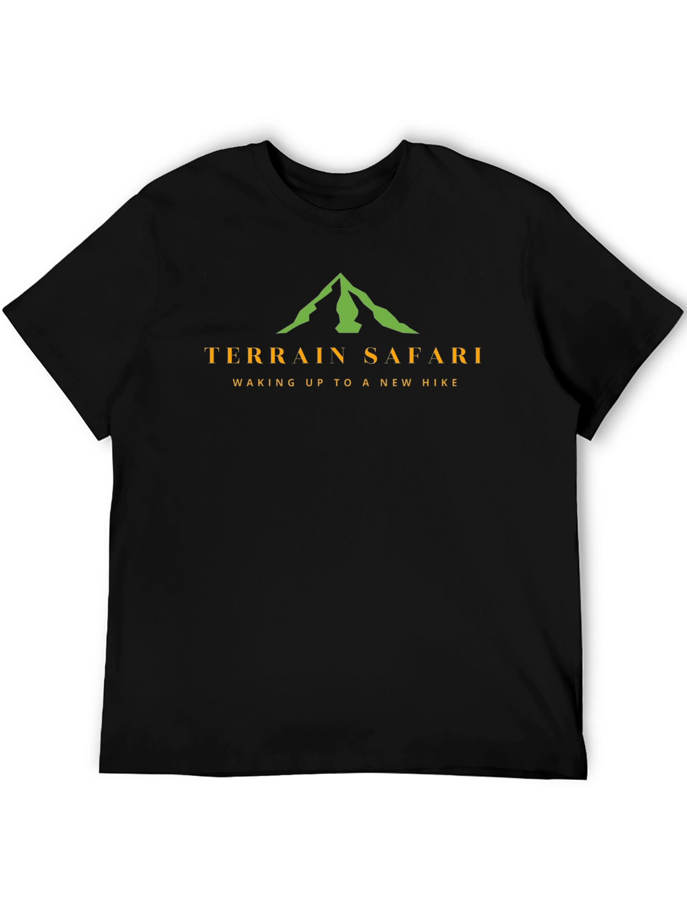 Terrain Safari Black T-Shirt - Hiking Adventure