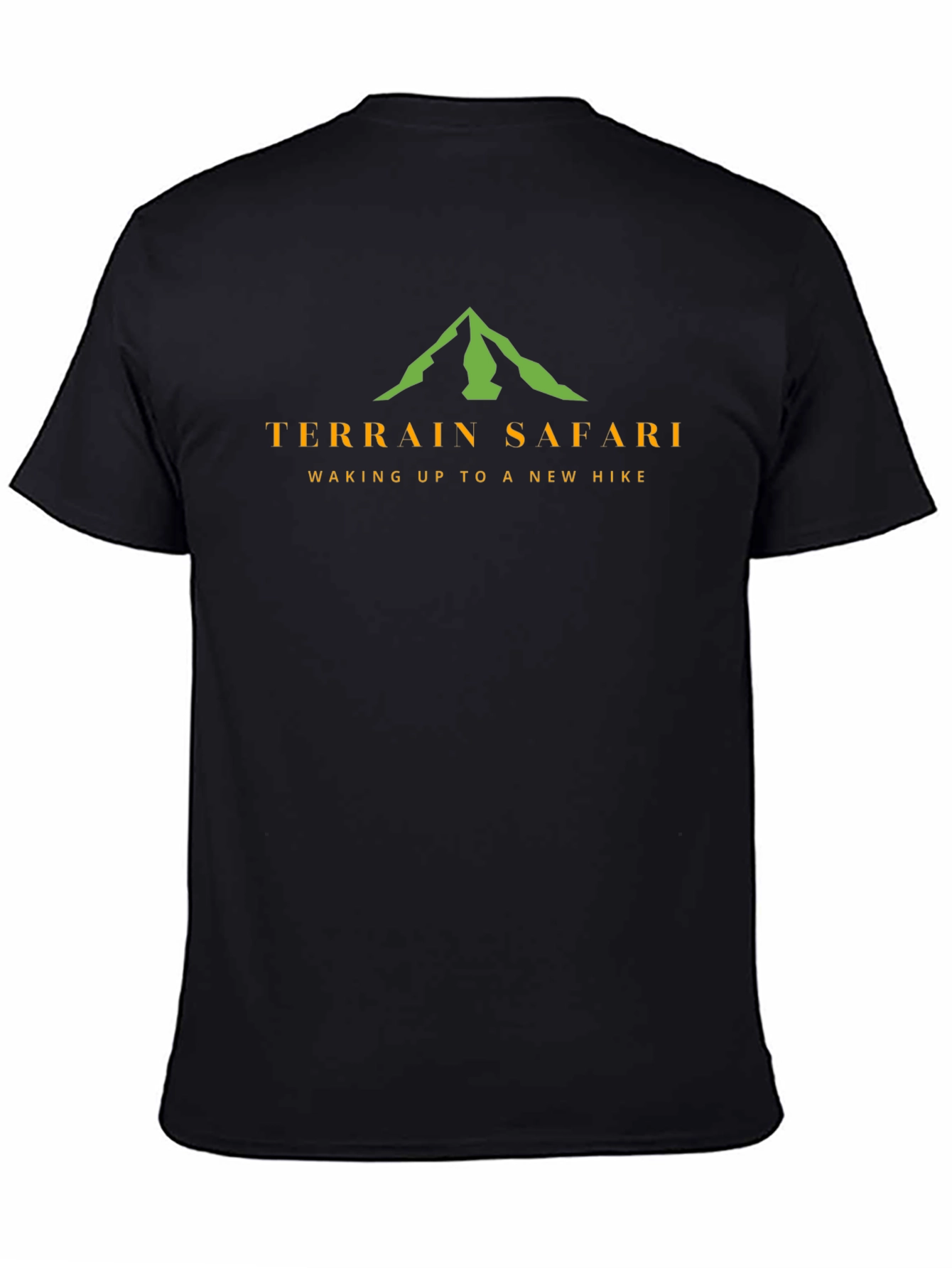 Terrain Safari Black T-Shirt - Hiking Adventure