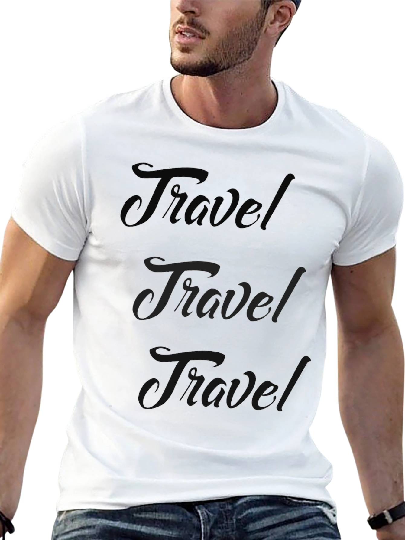 Travel Graphic T-Shirt - Soft Cotton Blend