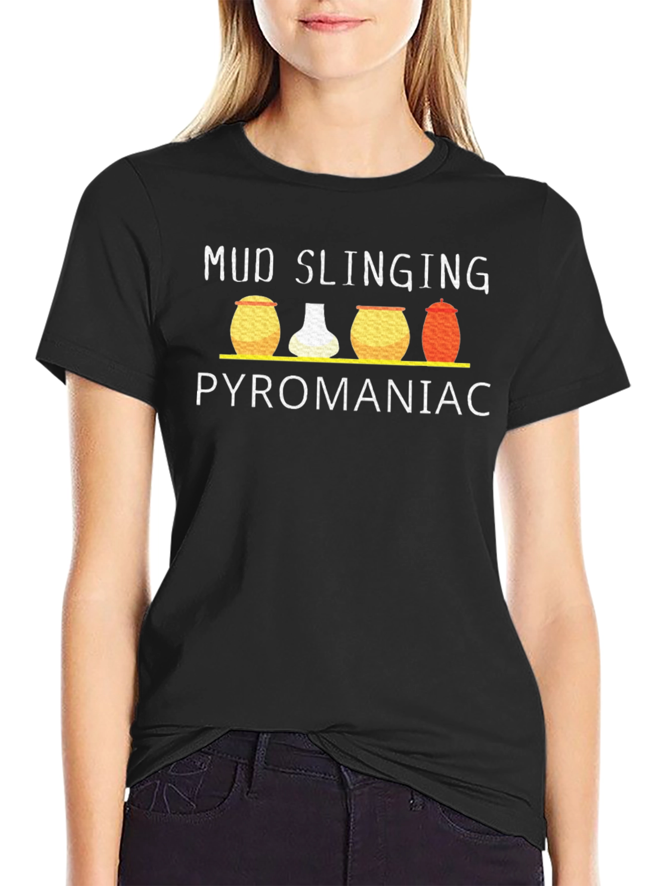 Mud Slinging Pyromaniac Black T-Shirt