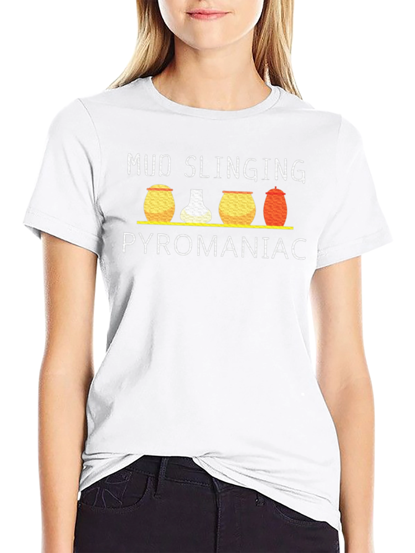 Mud Slinging Pyromaniac Black T-Shirt