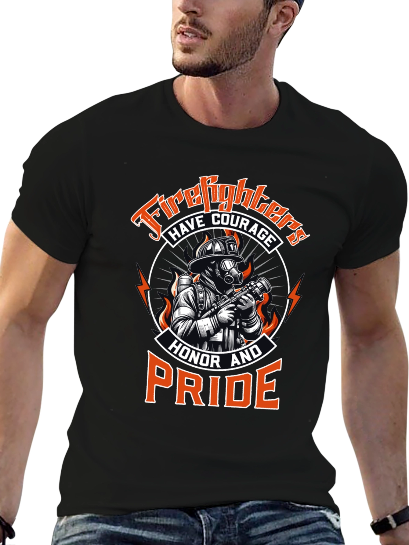 Firefighter Pride Graphic T-Shirt