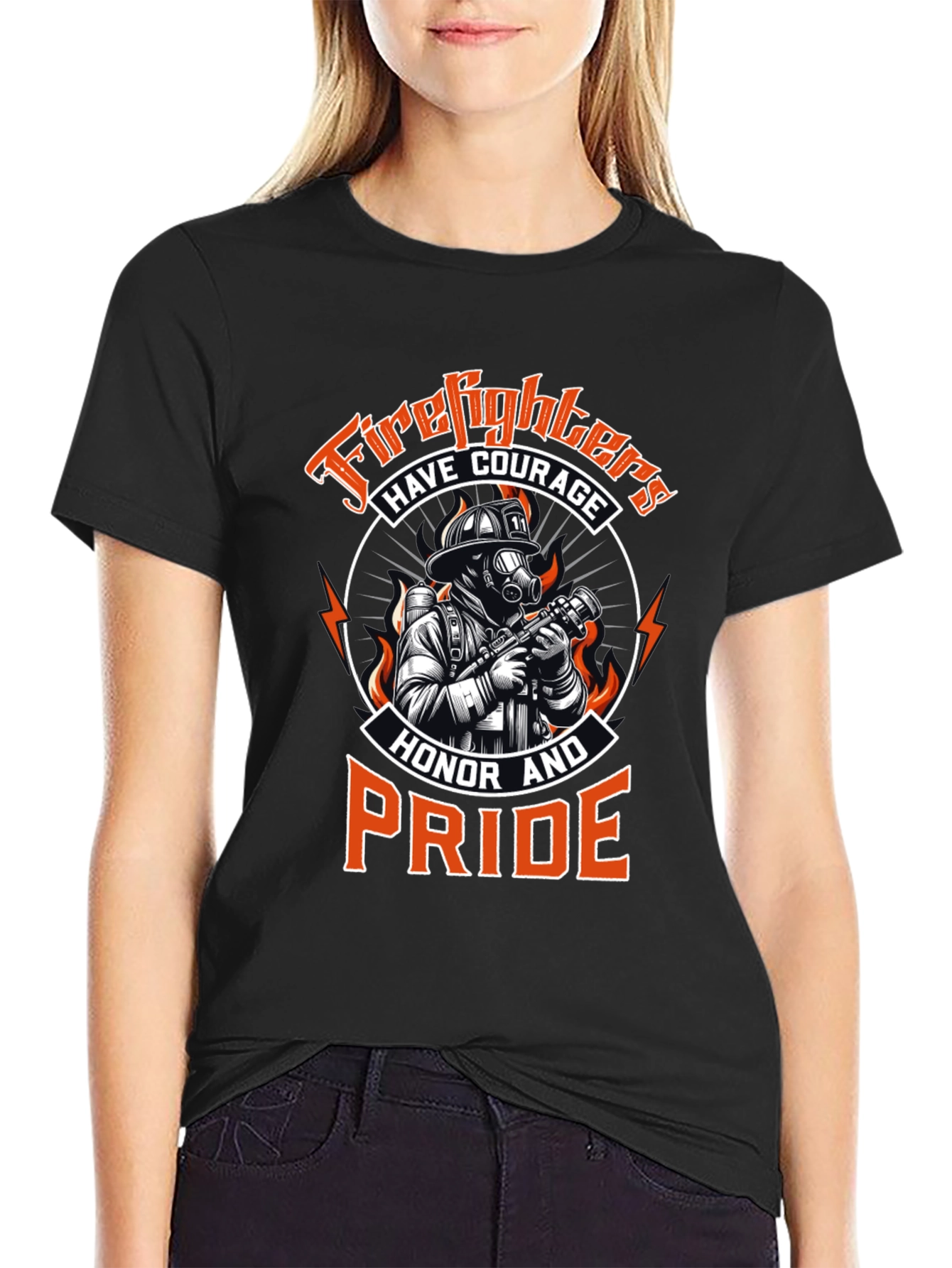Firefighter Pride Graphic T-Shirt