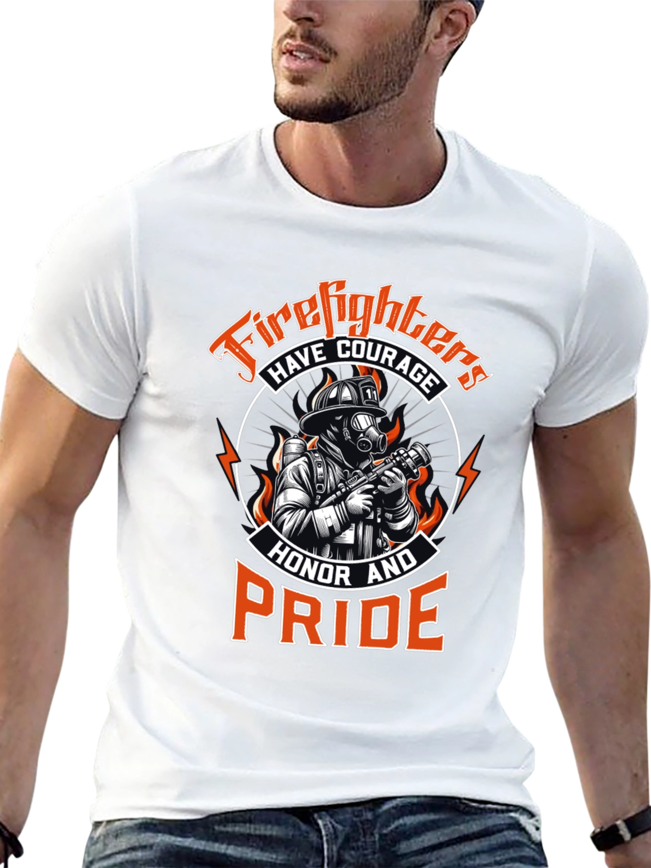 Firefighter Pride Graphic T-Shirt