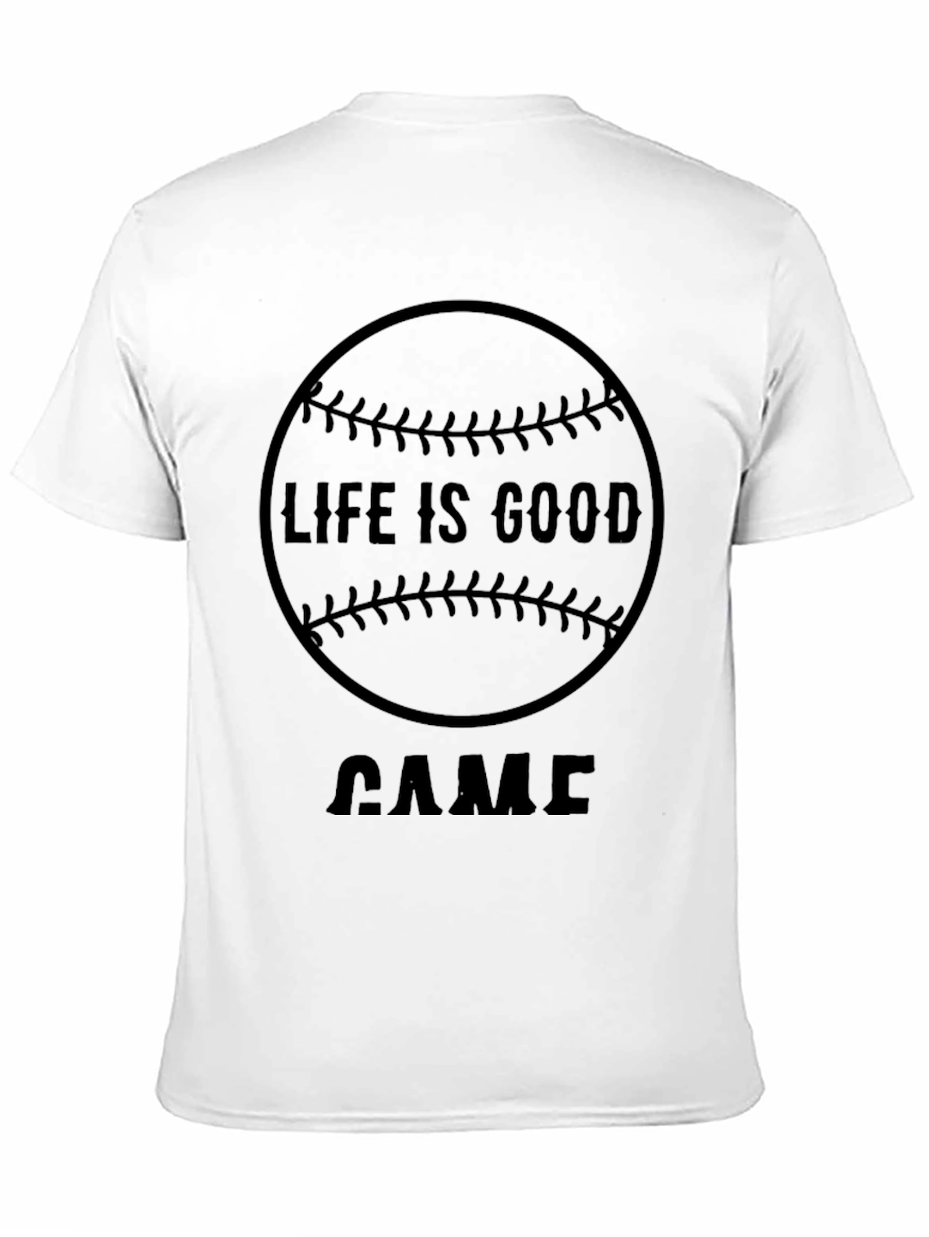 Life is Good Baseball T-Shirt - Game Day Tee