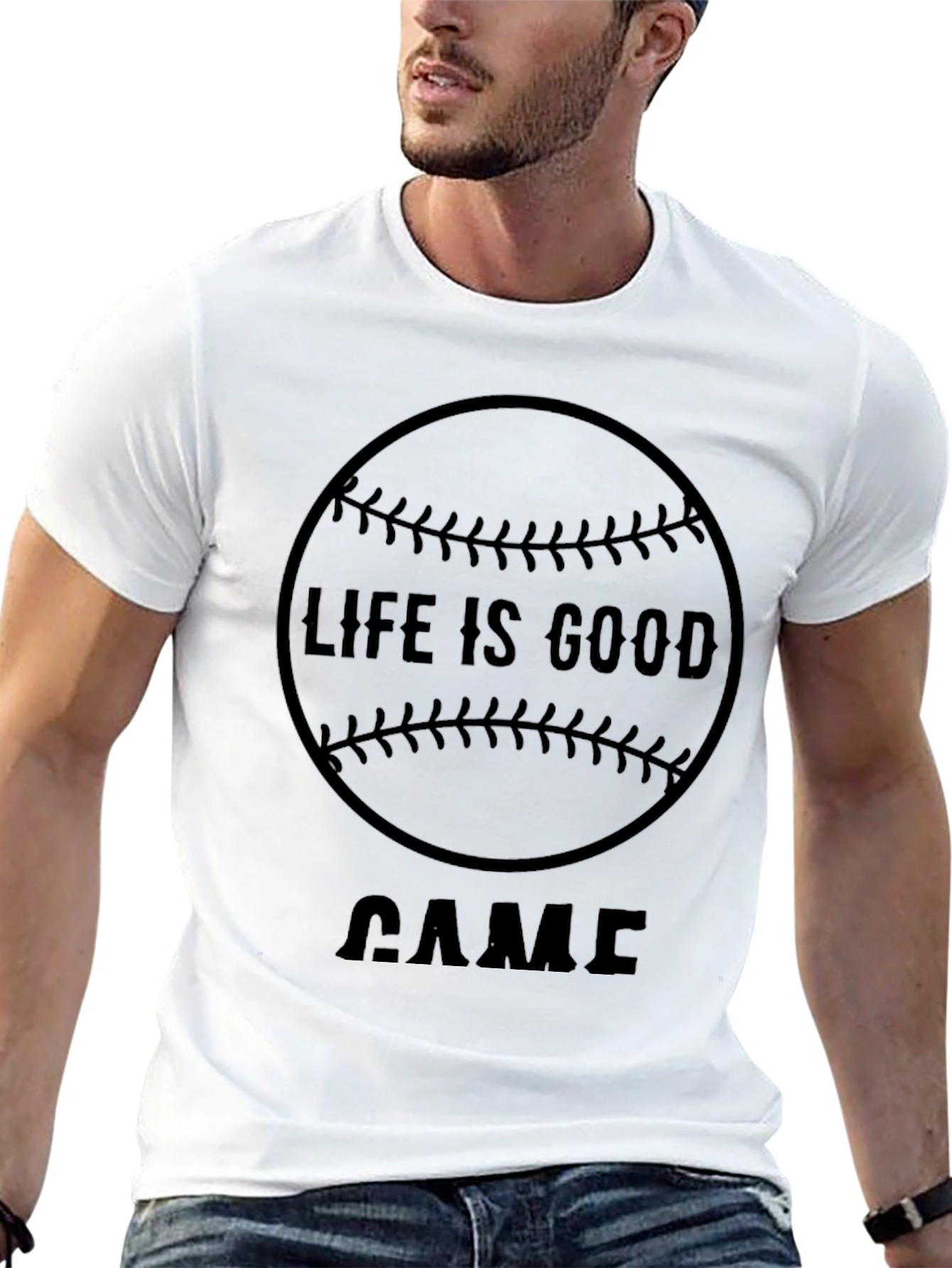 Life is Good Baseball T-Shirt - Game Day Tee