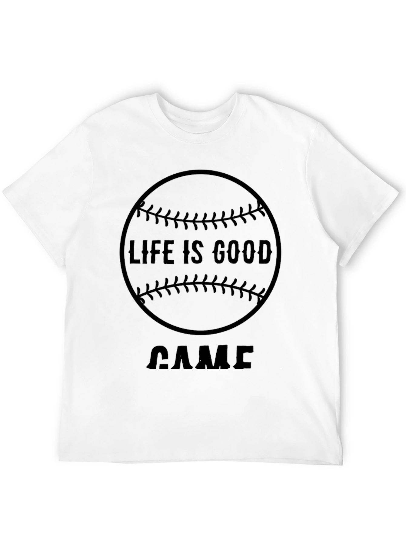 Life is Good Baseball T-Shirt - Game Day Tee