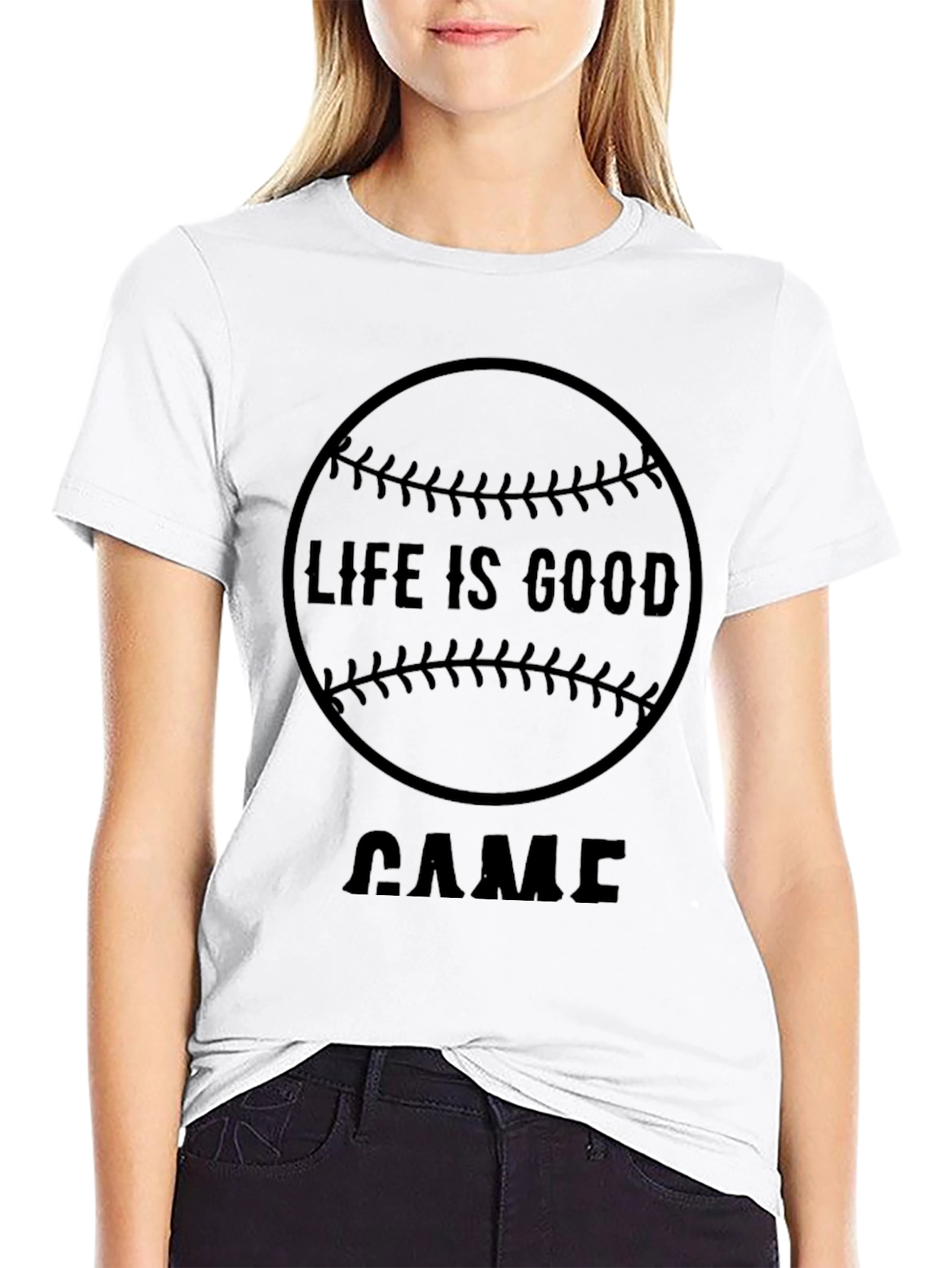 Life is Good Baseball T-Shirt - Game Day Tee