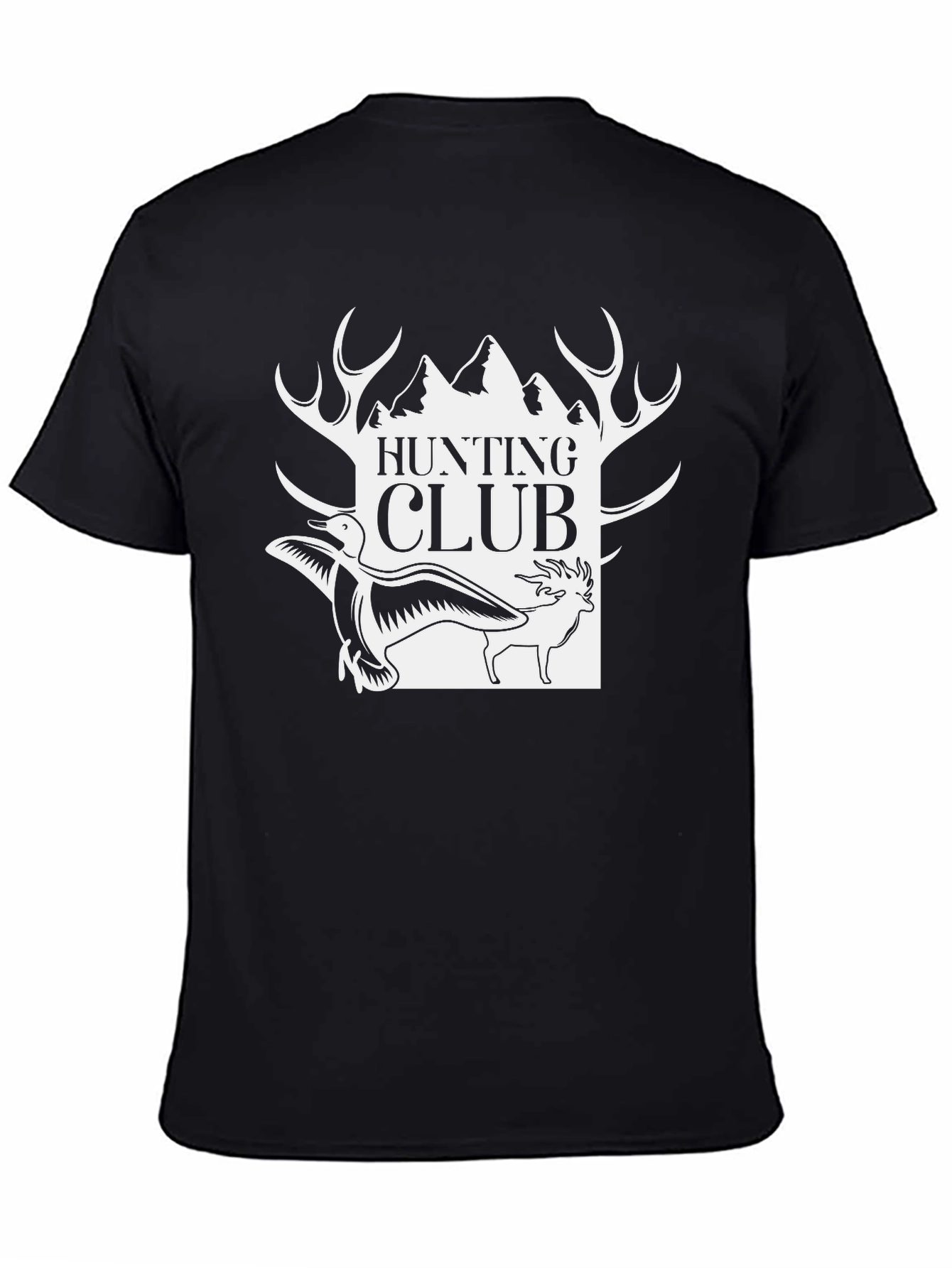 Hunting Club Graphic Tee - Black