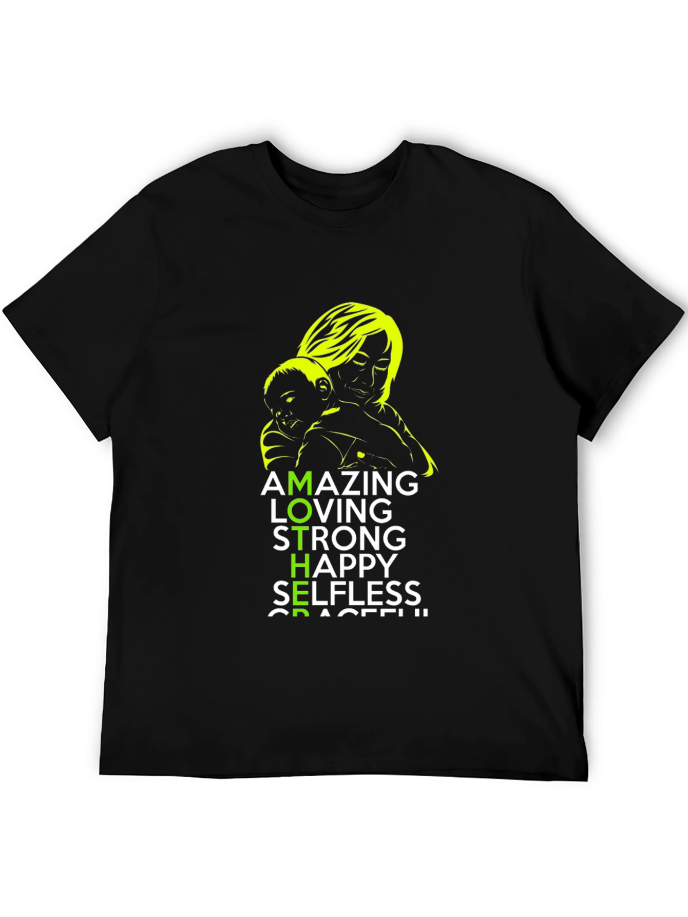 Amazing Mother Graphic T-Shirt Unisex Black Tee