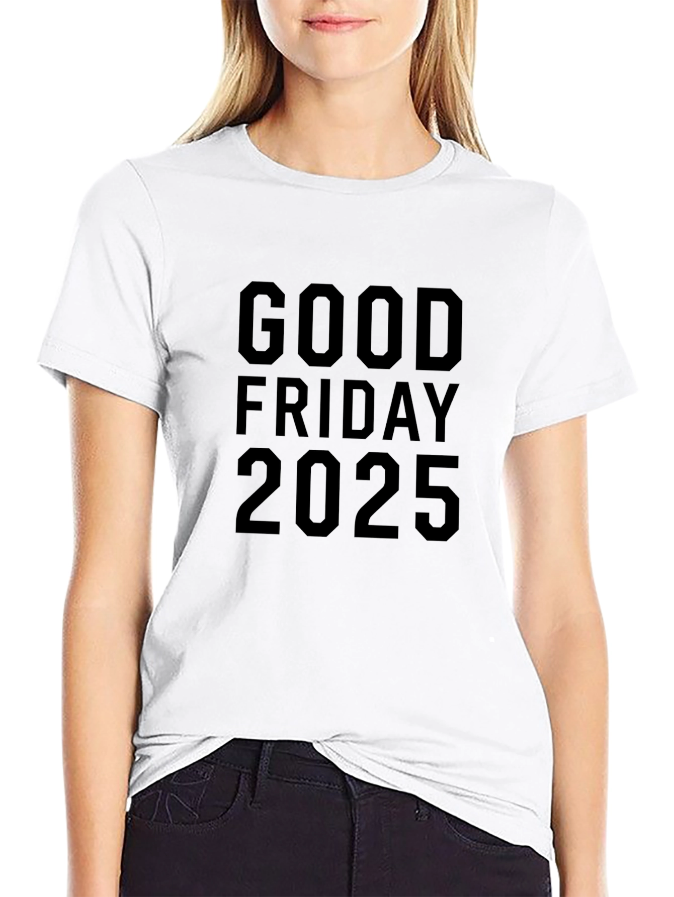 Good Friday 2025 Graphic Tee - Unisex Black T-Shirt