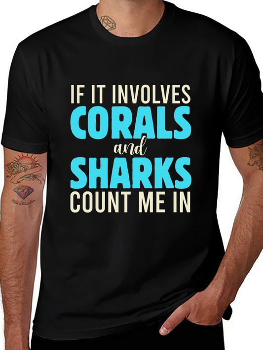 Corals & Sharks T-Shirt: Count Me In!